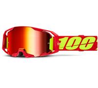 100% ARmatic Occhiali da motocross, rosso/giallo