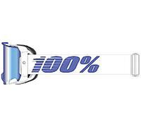 100 Percent Armega S23, occhiali a specchio male Bianco/Blu Blu A Specchio