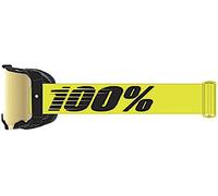 100% Armega Essential Chrome Occhiali da motocross, Giallo neon
