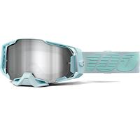100% Armega Fargo Occhiali da motocross, grigio/turchese