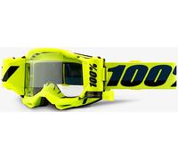 100% Armega Forecast Occhiali da motocross, giallo/nero, Taglia unica