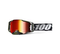 §Maschera Cross 100% Armega Soledad-Specchio Lente Rossa§