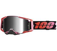 100% Armega Guerlin Occhiali da motocross, nero/rosso
