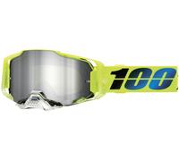 100% Armega Mirror Koropi Occhiali da motocross, giallo/blu, Taglia unica
