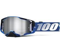 100% Armega Rockchuck Occhiali da motocross, blu/bianco
