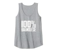 100% Bagnolese Bagnoli Irpino Canotta, Donna, Grigio Melange, M