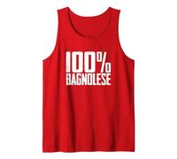 100% Bagnolese Bagnoli Irpino Canotta, Uomo, Rosso, S