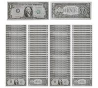 100 banconote da un dollaro false: da collezione, denaro di scena, banconote false, perfette per film, film, pubblicità, social media, feste in costume, trucchi magici, giochi da casinò