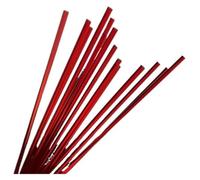 100 barre di lucite, barre di lecca-lecca, barre acriliche multicolori da 100 mm a 250 mm for decorazioni for torte con pennoni, modelli fai da te(Red,3x100mm)