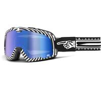100% Barstow Death Spray Occhiali da motocross, Bianco/nero