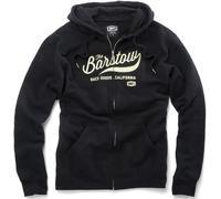 100% Barstow Felpa con cappuccio zip, nero, Taglia S
