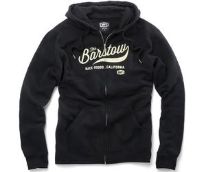 100% Barstow Felpa con cappuccio zip, nero, Taglia S