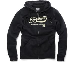 100% Barstow Felpa con cappuccio zip, nero, taglia S per maschi