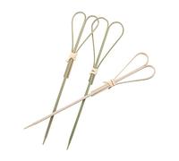 100 bastoncini da cocktail usa e getta in legno da 12 cm, a forma di forbice, strumento da bar (naturale)