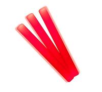100 bastoncini di schiuma luminosi LED 48 x 4 cm (50, rosso)