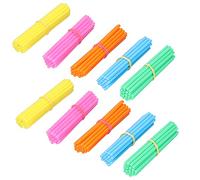 100 bastoncini per conteggio, manipolatori matematici per bambini, ausili didattici per addizioni e sottrazioni, con aste colorate in plastica per il conteggio della scuola elementare, apprendimento a