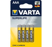 100 Batterie Varta MiniStilo Batteria AAA Pile Mini Stilo Superlife 1,5 Volt