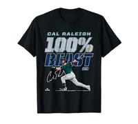 100% Beast Cal Raleigh Seattle Baseball MLBPA Maglietta