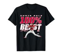 100% Beast Chris Sale Atlanta Baseball MLBPA Maglietta