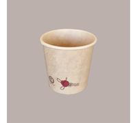 100 Bicchiere Caffè Termico 4oz Carta Marrone Naturale 120cc BC10
