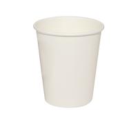 100 BICCHIERI DI CARTA 240 ML BIANCO BIO PER ASPORTO CAPPUCCINO CAFFÈ ACQUA