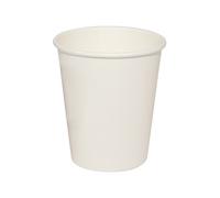 100 BICCHIERI DI CARTA 240 ML BIANCO BIO PER ASPORTO CAPPUCCINO CAFFÈ ACQUA
