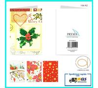 100 BIGLIETTI BIGLIETTO PER AUGURI DI NATALE NATALIZI CARTOLINE VARI MODELLI