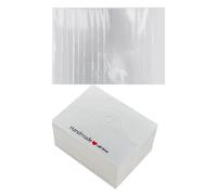 100 biglietti di imballaggio in carta kraft per gioielli, collane, bracciali, display fatti a mano con amore stampa cartolina, Misura unica, come descritto