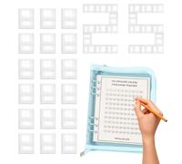 100 Binder Challenge Envelope - Pianificatore di bilancio, libro di di risparmio, organizzatore di cassa | Kit di raccoglitore per risparmio di denaro con buste per le spese di monitoraggio del
