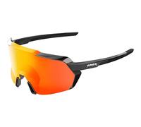 100percent Korbin Sunglasses Nero Hiper Red Multilayer Mirror/CAT3 Gloss Metallic Black