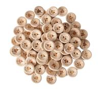 100 bottoni in legno da 15 mm, rotondi fatti a mano, realizzati a mano con bottoni dell'amore, bottoni decorativi a maglia per bambini, per cucire, fai da te, regali fatti a mano.