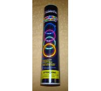 100 BRACCIALETTI LUMINOSI STAR LIGHT MIX COLORI cod.16271