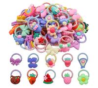 100 Brani Accessori Per Capelli Per Ragazze, Cravatte Per Capelli Carini Per Bambine, Cravatte Per Capelli Multicolore, Elastici Elastici, Per Bambini Adolescenti Per Adolescenti, Neonati, Adolescenti