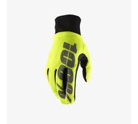 100% Brisker Guanti Tempo Freddo Hydromatic Inverno Motocross Enduro Nero Giallo