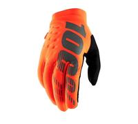 100% Brisker, Guanti Uomo, Arancio/Nero, M