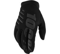 Guanti Cross 100% Brisker NeroL Nero