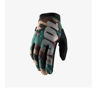 100% Brisker Tempo Freddo Adulti Guanti (Nero, Neon Giallo, Arancio, Camo, White