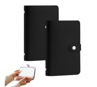 100 buste a libro per le sfide di risparmio, raccoglitore per contanti e budget, formato A5, per raccogliere soldi, documenti, biglietti, modo semplice e divertente per risparmiare $5.050 (2, nero)