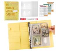 100 buste Challenge Binder-Challenge Book & Binder - Portable antistrappo Budget Planner Cash & Spese buste