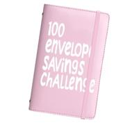 100 buste di risparmio di denaro - Planner di risparmio budget | Savings Challenges Book with Envelopes | Buste Money Saving Challenge | 100 Days Tracker Planner to Salve 5050 Dollari for Men Women