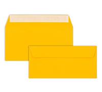100 Buste DIN lunghe - giallo miele - 110 g/m² - 11 x 22 cm - molto stabili nella forma - adesive - marchio di qualità: FarbenFroh di GUSTAV NEUSER