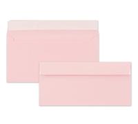 100 Buste DIN lunghe - rosa - 110 g/m² - 11 x 22 cm - molto stabili nella forma - adesive - marchio di qualità: FarbenFroh di GUSTAV NEUSER