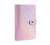 100 buste for la sfida del risparmio di denaro, pianificatore di budget riutilizzabile in PU o buste for incassare, è possibile utilizzare entrambi i lati(Pink)