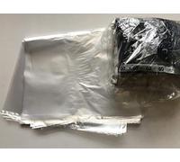 100 BUSTE GRANDI 50x75 cm SACCHI BIANCHERIA LENZUOLA COPERTE PIUMONI CORREDI e TOVAGLIE PER LAVANDERIA RIUTILIZZABILI e TRASPARENTI