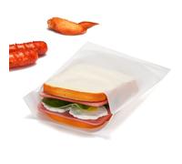 100 Buste in Carta Vellutata Auto-chiudibili per Negozio Alimentare, Regali e Eventi come Matrimoni e Baby Shower, dimensioni 15,5 x 23,3 cm.