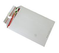 100 Buste in cartone bianco cartone DIN A4 + - Piatto: 353 X 250 mm/aufgestellt335 X 200 X 50 mm (Articolo: PS.104)