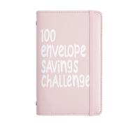 100 buste Money Saving Challenge - Libro di risparmio di denaro, | Cash Folder Organizer, Budget Tracking Tool | Home Finance Use For Income Budgeting Management Low Buy Urgency Fund Family Pl