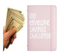 100 Buste Money Saving Challenge - Libro di risparmio di denaro, Organizzatore di cartelle in contanti | Gestione del budget per il reddito, Fondo di emergenza a basso acquisto,