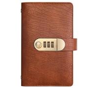 100 buste per il risparmio con serratura, raccoglitore per sfide per risparmiare denaro, con buste per contanti, pianificatore del budget per monitorare gli obiettivi di risparmio (marrone scuro)