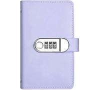 100 buste per il risparmio di denaro con blocco password, pianificatore di bilancio A6, libro di risparmio con buste per contanti (viola)